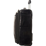Mancini Leather Goods Signature Overnight 15.6" Laptop/Tablet Wheeled Briefcase