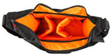 Duragadget Premium Quality Water-Resistant Delux Shoulder Messenger Bag In Black & Orange For The
