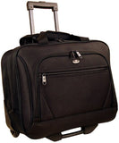 Olympia Luggage Deluxe Rolling Tote, Black, One Size