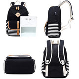 Canvas Travel Laptop Backpacks Womens College Backpack School Bag 15 inch USB Daypack Outdoor