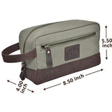 toiletry bag for men - Canvas toiletry bag for women leather toiletry bag travel dopp kit Leather dopp men (Brown Crazy Horse)
