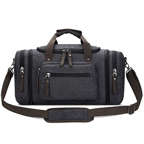 Toupons 20.8'' Large Canvas Travel Tote Luggage Men's Weekender Duffle ...