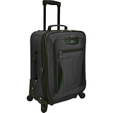U.S. Traveler Charleville 20" Carry On Expandable Spinner Luggage In Black