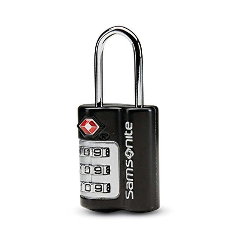 Samsonite Travel Sentry 3-Dial Combination Lock, Black