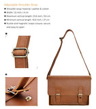 Leather Messenger Bag Zlyc 15.6 Inch Macbook Laptop Bag Vintage Briefcase Men Shoulder Bag