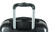 Brio Luggage ABS Hardside Luggage 3 Piece Set - Black