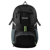 Gonex 35L Lightweight Packable Backpack Handy Foldable Shoulder Bag Daypack (Black)