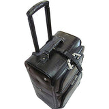 AmeriLeather Croco-Print 27" Checked Spinner Luggage (Black Croco)