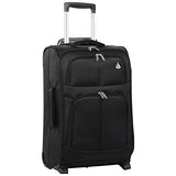 Large Capacity Maximum Allowance 22x14x9 All Parts Carry On Luggage Bag | Rolling Travel Suitcase Lightweight Small Soft Trolley for Women | Approved by Delta, United, Southwest & Many More