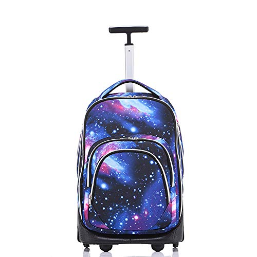 Rolling Backpack School Travel Backpack High Capacity Can Climbing Stairs Trolley School Bags For