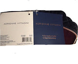 Adrienne Vittadini Lush Plush Black Velvet Quilted Xxl Duffle Travel Bag