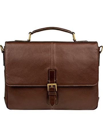Scully Unisex Mason Workbag Brief Brown Briefcase