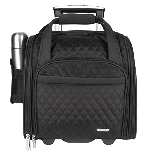 Travelon Wheeled Underseat Carry-On With Back-Up Bag, Black, One Size