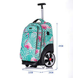 18 Inch Multifunction Rolling Backpack Luggage School Travel Laptop Climbing Stairs Trolley