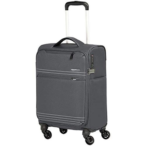 Amazonbasics Lightweight Softside Spinner - 22-Inch, Grey