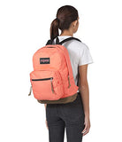 JanSport Right Pack Backpack - School, Travel, Work, or Laptop Bookbag with Leather Bottom, Crabapple