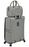 London Fog Knightsbridge Ii 17" Cabin Bag, Grey Sapphire Plaid