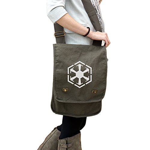 Sith Emblem Star Wars Inspired 14 Oz. Authentic Pigment-Dyed Canvas Field Bag Tote