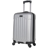 Heritage Travelware Lincoln Park 20" Hardside 4-Wheel Spinner Carry-on Luggage, Light Silver