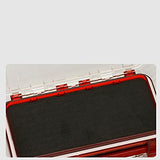 LIZHOUMIL 1pcs Fishing Tackle Box Waterproof, Tackle Trays Transparent Fishing Tackle Storage Organizer Boxes with DIY Dividers Blue