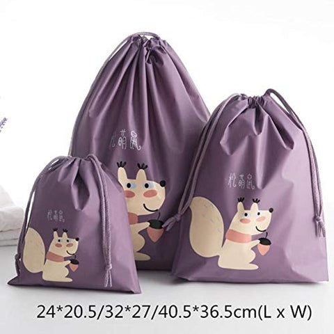 Hakazhi Inc Suitcase Shoes Underwear Travel Storage Bag Cartoon Waterproof Organizer Clothes