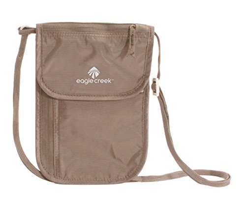 EAGLE CREEK TRAVEL GEAR Undercover Neck Wallet Deluxe, Khaki