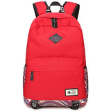 School Bag for Girls,Hey Yoo 2019 Waterproof Casual School Backpack Bookbag Backpack for Girls School (red)