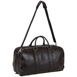 Ben Sherman 20" Travel Duffel Vegan Leather Weekender Carry-On Duffle Luggage/Gym Bag for Men & Women, Brown