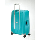 Samsonite S'Cure Hardside Checked Luggage With Spinner Wheels, 30 Inch, Aqua Blue
