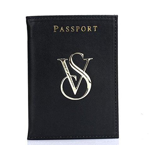 New Fashion Victorias Secret Passport Holder Vs Logo Of Passport Suit (Black)