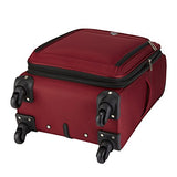 Travelers Club Monterey Softside Spinner Luggage, Red, Carry-On 18-Inch