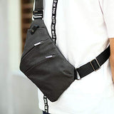 OSOCE Sling Chest Bag Cross Body Shoulder Backpack Anti Theft Travel Bags Daypack for Men Women（Dark Grey）
