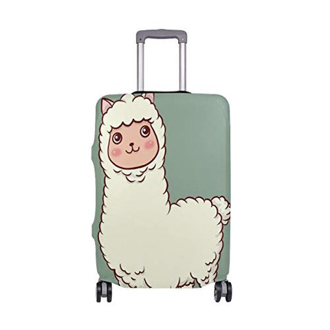 GIOVANIOR Cartoon Llama Alpaca Luggage Cover Suitcase Protector Carry On Covers