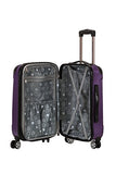 Rockland London Hardside Spinner Wheel Luggage, Purple, Carry-On 20-Inch