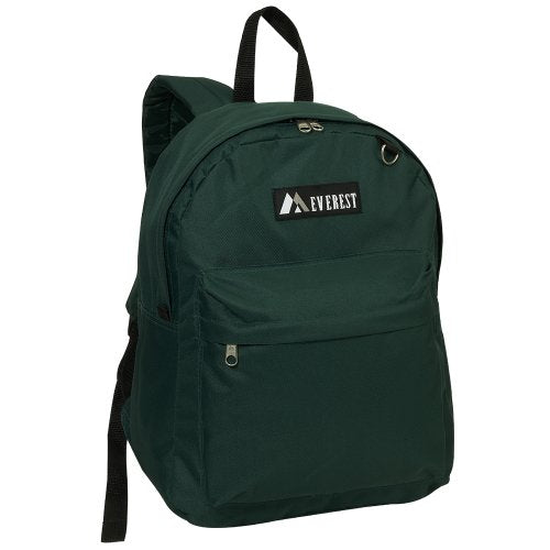Everest Luggage Classic Backpack, Dark Green, Large