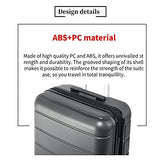 3 Piece Set Luggage Sets Women Men Teens Travel Suitcase with Lightweight TSA Lock Spinner, Home Outdoor Carry On Luggage with 4 Double Silent Wheels Adjustable Handle 20in 24in 28in, Gray