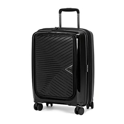 SwissGear 8836 Durable Expandable Spinner Luggage, Black, Carry-On 20-Inch