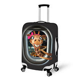 Hugs Idea 26/28/30 Inch Cute Giraffe Spandex Elastic Luggage Cover Protector With Zipper