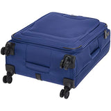 AmazonBasics Expandable Softside Spinner Luggage Suitcase With TSA Lock And Wheels - 25 Inch, Blue
