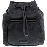 Kenneth Cole Reaction Womens Ruby Faux Leather Trim Backpack Black Medium