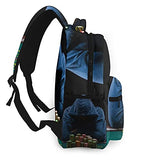Casual Backpack,Man Gambling Gaming Table Game Casino Bo,Business Daypack Schoolbag For Men Women Teen