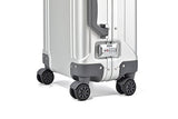 Zero Halliburton Geo Aluminum 3.0-Carry-On 4-Wheel Spinner, Silver