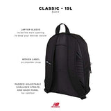 New Balance Mens and Womens Classic Backpack for School, Work, or Gym Bookbag