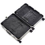Zero Halliburton Geo Aluminum 2.0 28 4-Wheel Spinner Travel Case Silver