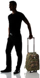 Everest Woodland Camo Wheeled Backpack, Camouflage, One Size