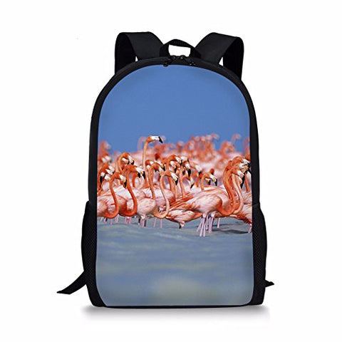 Thikin 3D Cut Outdoor Animal Backpack Teens School Book Bag
