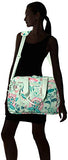 Vera Bradley Lighten Up Weekender Travel Bag, Polyester, Mint Flowers