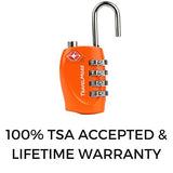 6 Pack TSA Approved Luggage Locks for Travel Safety, Small 4 Digit Combination Padlocks for Suitcases, Lockers & Bags