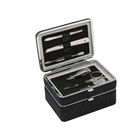 5 Piece Manicure Set with Travel Jewelry Box Color: Black