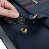 ECOSUSI Men's Briefcase PU Leather Shoulder Satchel Computer Bag with Back Pocket fits 15.6 inch